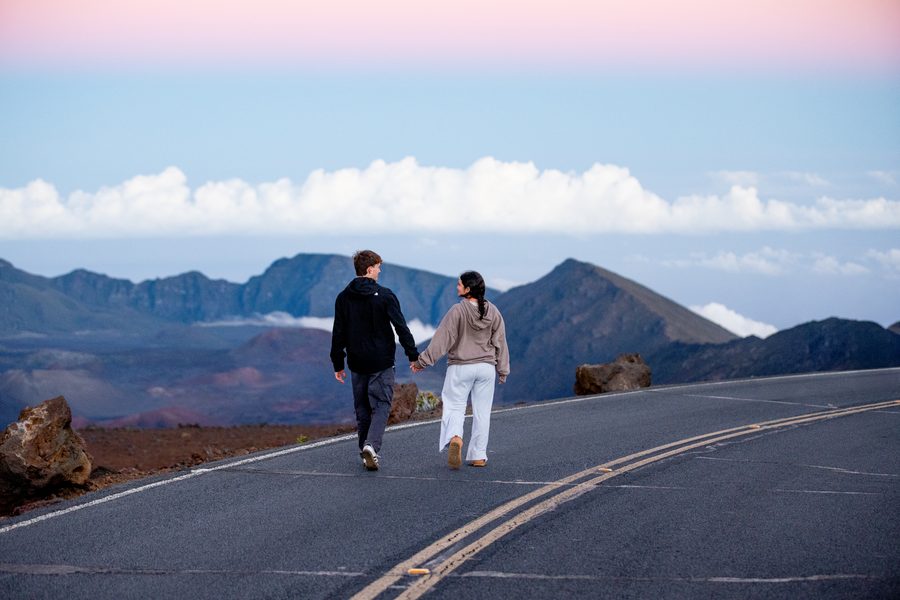 Sunset photography session at Haleakalā, Maui